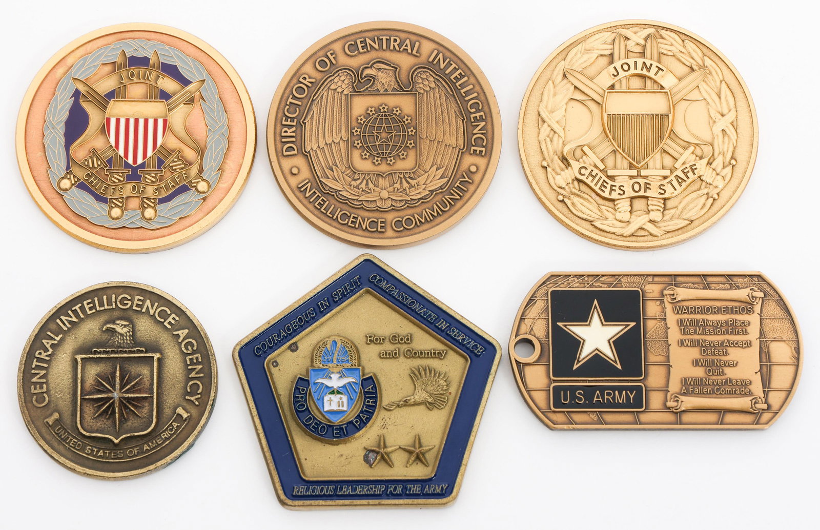 US ARMED FORCES & CIA CHALLENGE COINS (1 of 10)