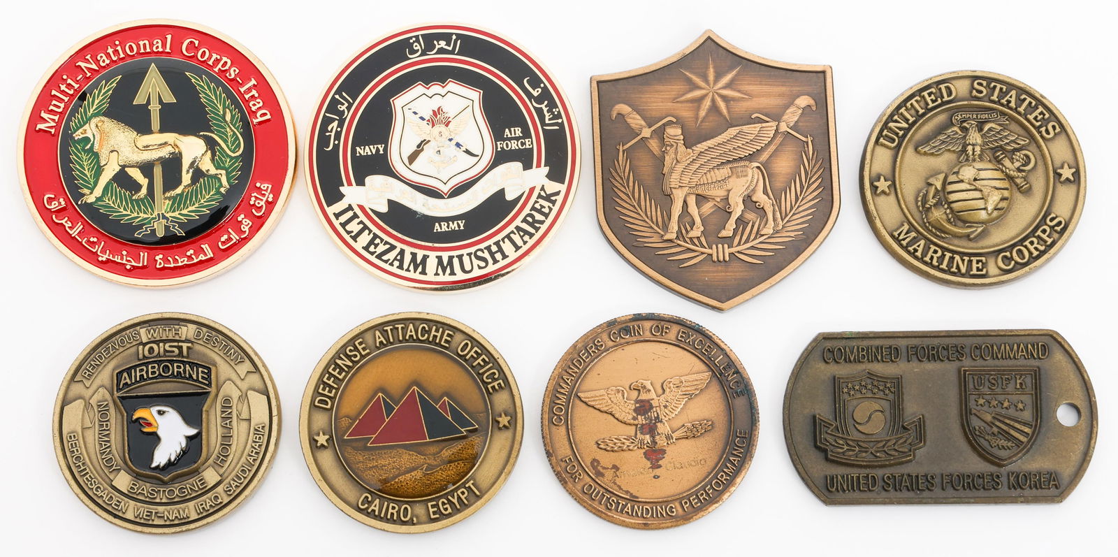 COLD WAR - CURRENT US ARMED FORCES CHALLENGE COINS (1 of 10)