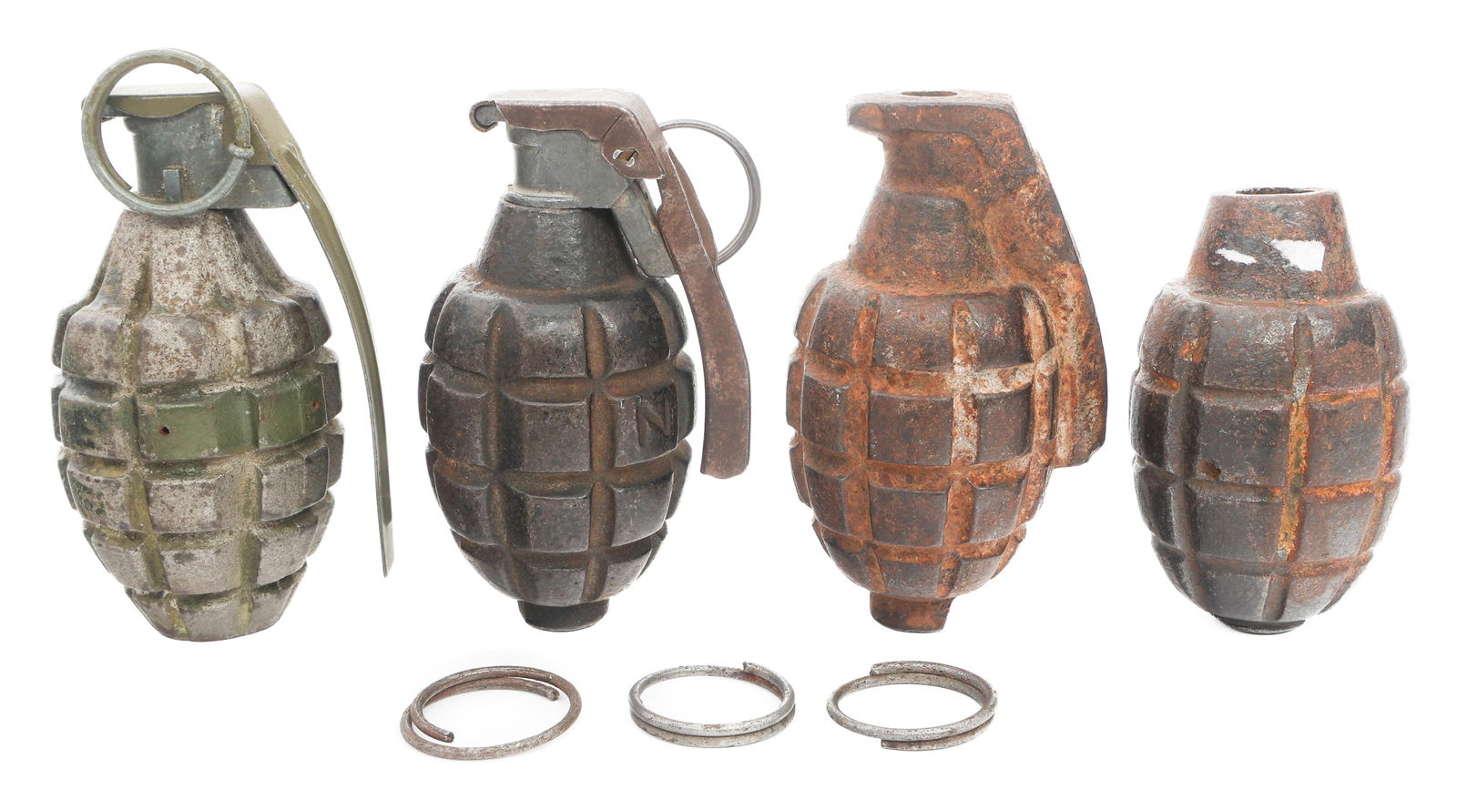 WWI - WWII US MK1 & MK2 PRACTICE GRENADES (1 of 17)