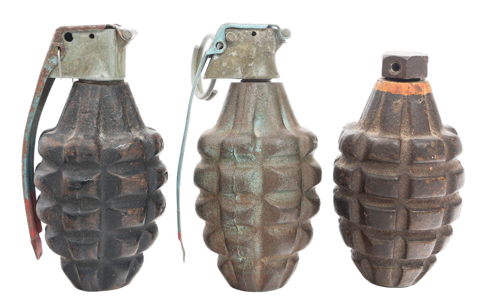 WWII US ARMY MKII PINEAPPLE GRENADES (1 of 14)