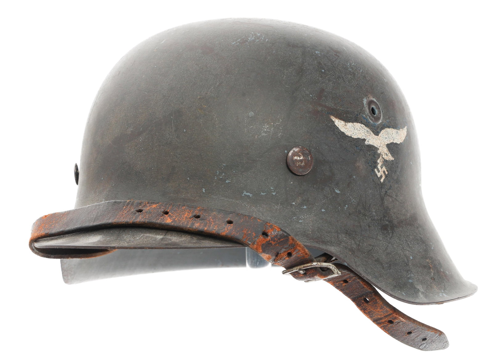 WWII GERMAN LUFTWAFFE M42 SD COMBAT HELMET (1 of 14)