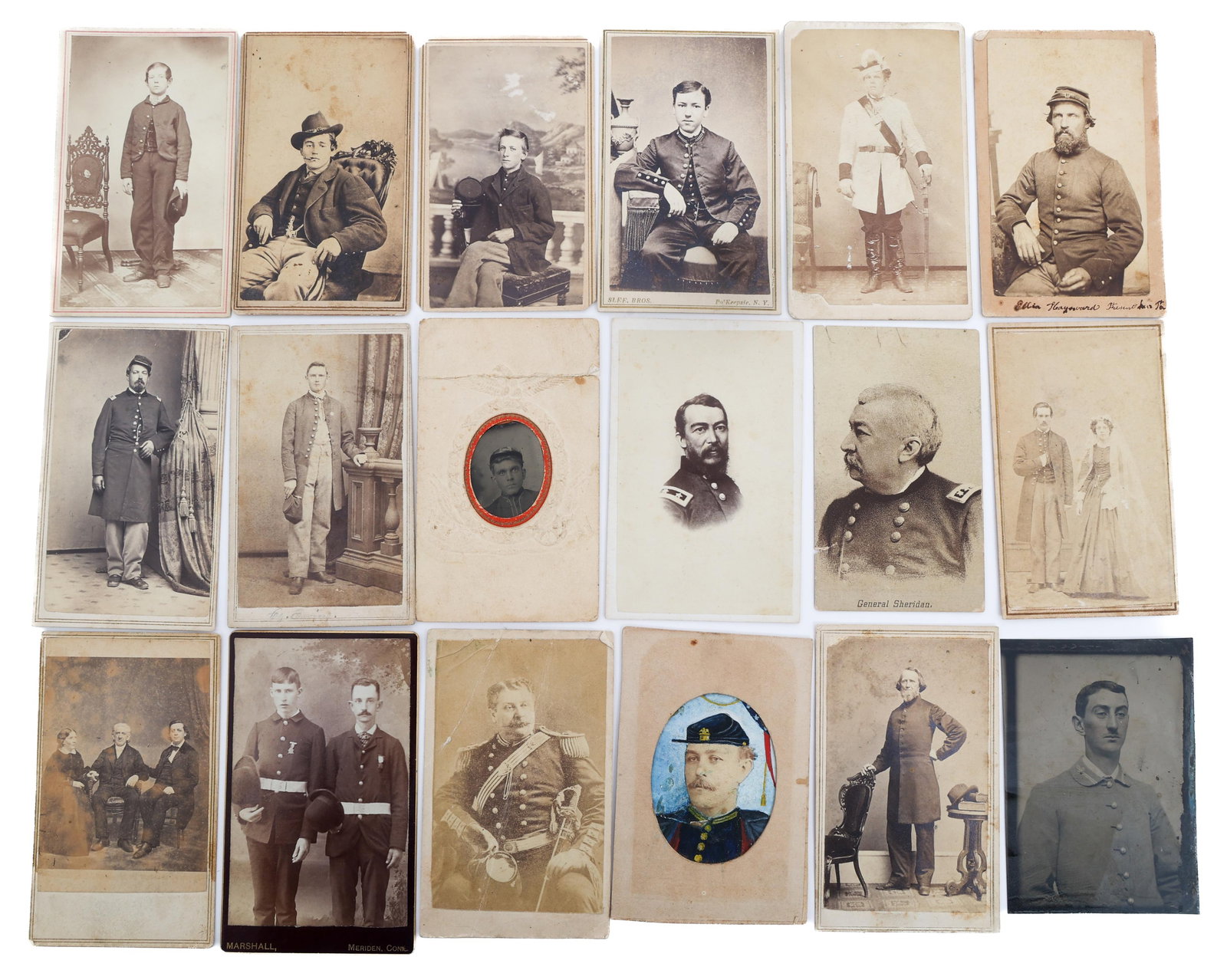 CIVIL WAR UNION & CONFEDERATE CARTE DE VISITES (1 of 18)