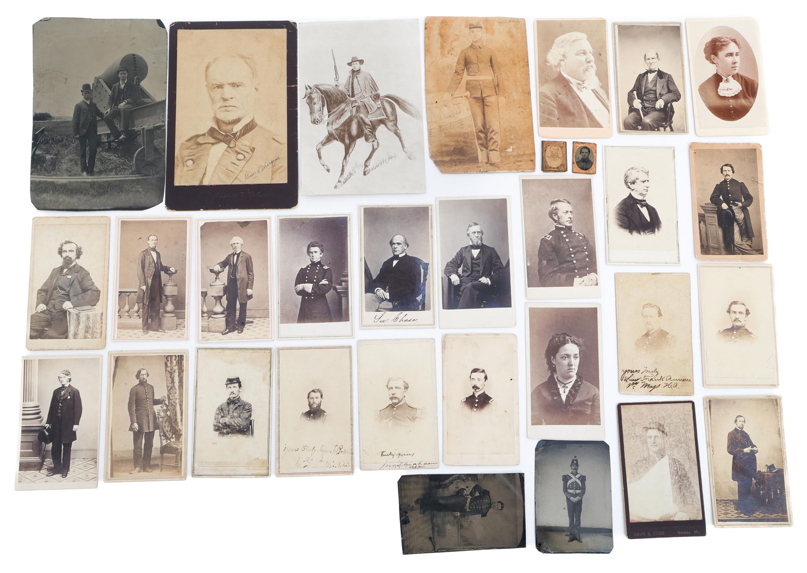 CIVIL WAR US ARMY TINTYPES AND CARTE DE VISITES (1 of 20)