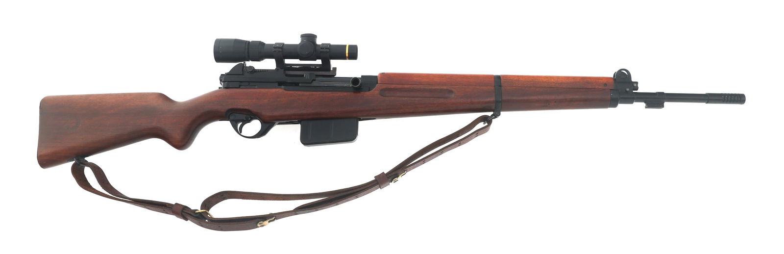 VENEZUELAN CONTRACT FN 49 7x75mm CALIBER RIFLE: VENEZUELAN CONTRACT FN 49 7x75mm CALIBER RIFLE Venezuelan Contract FN 49 7x57mm caliber semi automatic rifle. No import stamp. Venezuelan crest on top of receiver. Blade front sight. Adjustable rear s