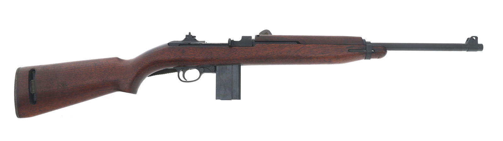 WWII US INLAND DIV MODEL M1 .30 CALIBER CARBINE: WWII US INLAND DIV MODEL M1 .30 CALIBER CARBINE 1943 US Inland Division Model M1 .30 caliber carbine. First production block. Muzzle gauges 1.3. Receiver stamped US Carbine Cal .30 M1 and Inland Div.