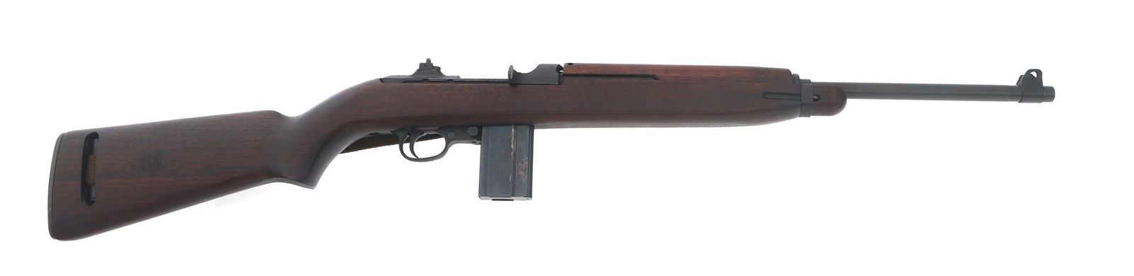 1944 WWII US INLAND DIV M1 .30 CALIBER CARBINE: 1944 WWII US INLAND DIV M1 .30 CALIBER CARBINE 1944 WWII US Inland Division M1 .30 caliber carbine. Third production block. Muzzle gauges 0.0. Receiver stamped U.S. Carbine - Cal. 30 M1 and inland Div