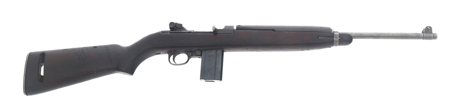 WWII US NATIONAL POSTAL METER M1 .30 CAL CARBINE: WWII US NATIONAL POSTAL METER M1 .30 CAL CARBINE 1943 WWII US National Postal Meter M1 .30 caliber semi-automatic carbine. 3rd production block. Type I-C front sight. Type II rear sight. Receiver stam