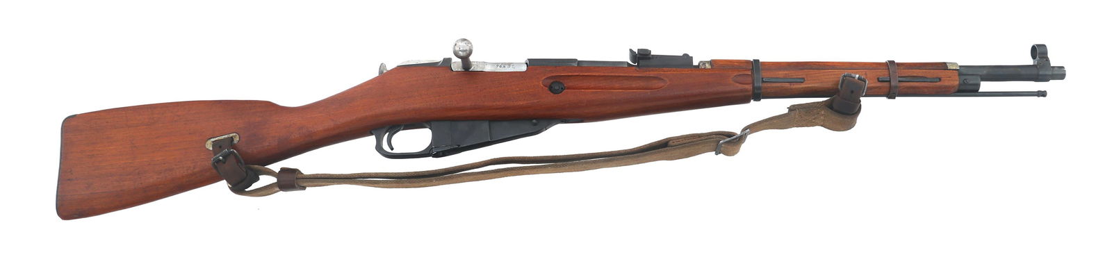 RUSSIAN IZHEVSK MODEL 91/38 7.62x54mmR RIFLE: RUSSIAN IZHEVSK MODEL 91/38 7.62x54mmR RIFLE Russian Izhevsk Model 91/38 7.62x54mmR caliber bolt action Mosin Nagant rifle. Import stamped CAI. Serial number matches on receiver, floor plate, butt pla