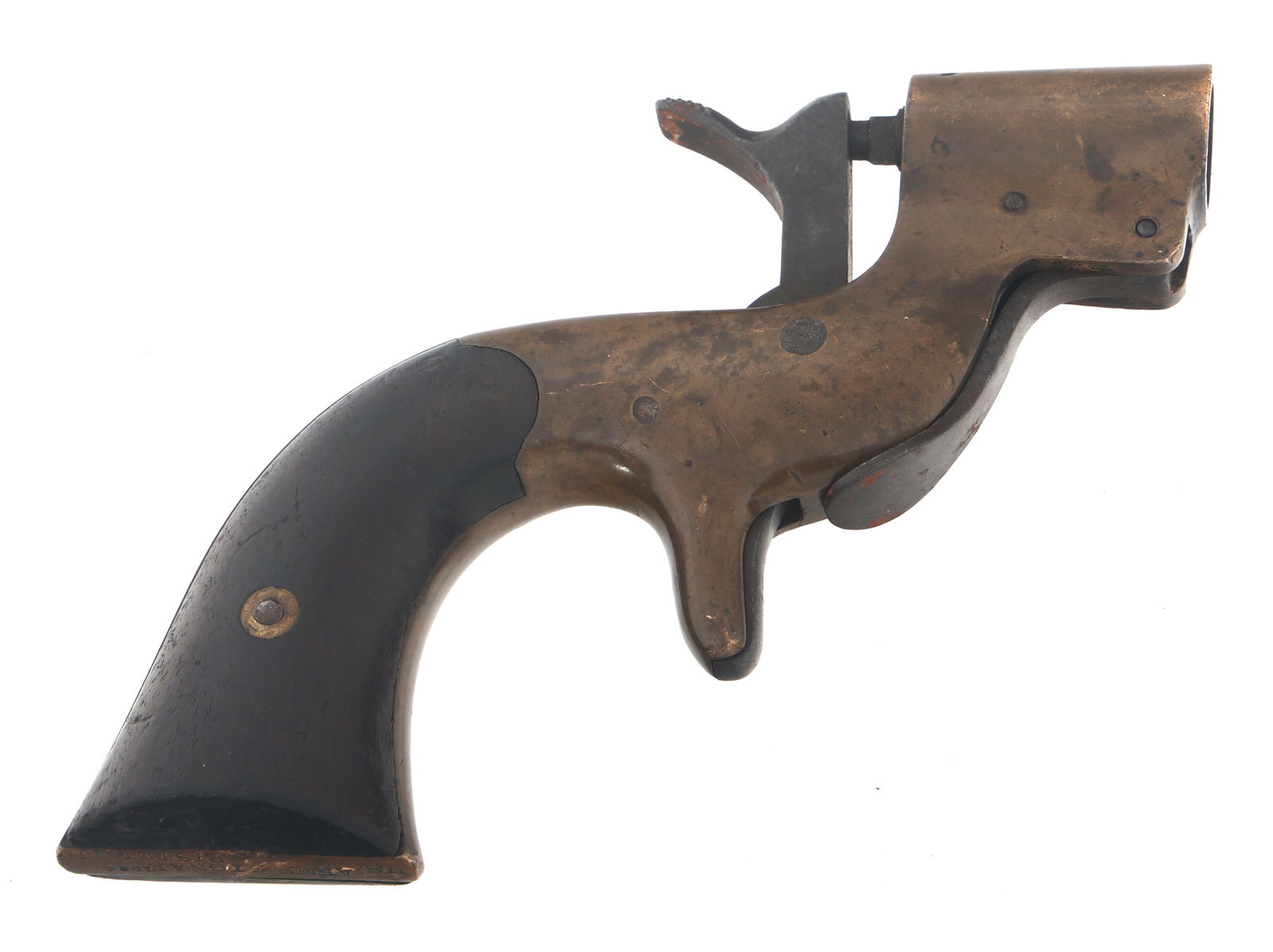 US ARMY MODEL 1862 COSTON FLARE PISTOL: US ARMY MODEL 1862 COSTON FLARE PISTOL US Army Model 1862 Coston flare pistol. Butt stamped US Army Signal Pistol 1862, with US Union Signal Corps head Albert J Myer's AJM inspection mark. Serial