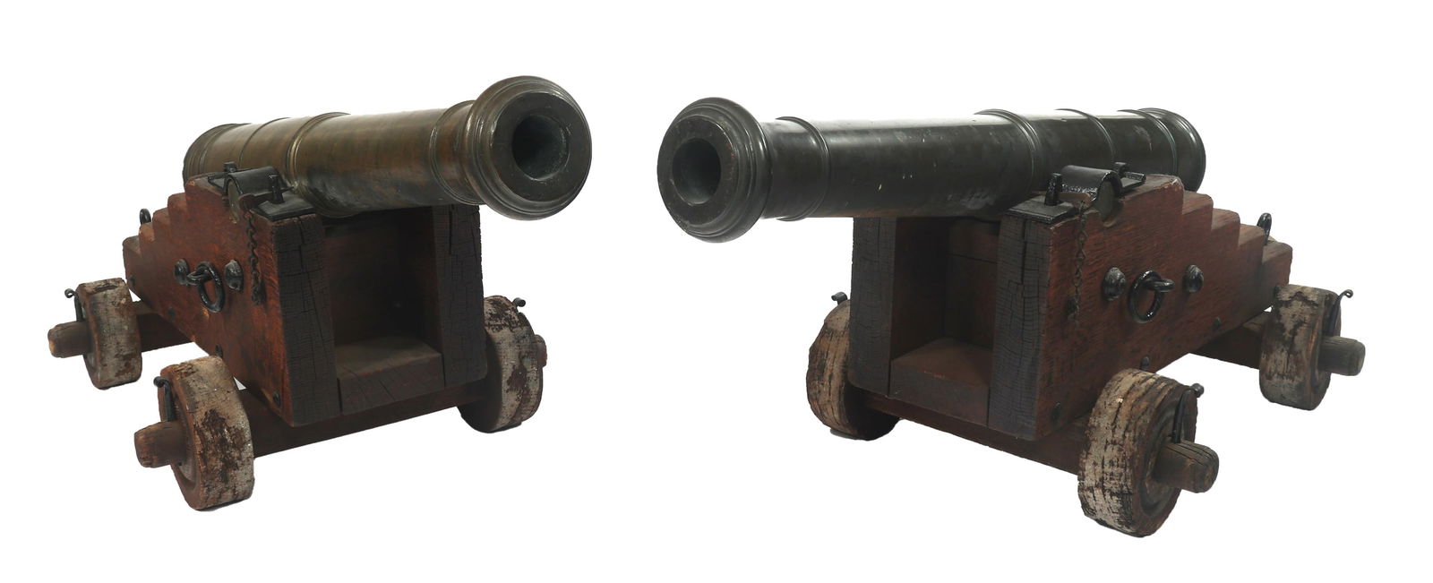 VICTORIAN CANNON PAIR CIRCA 1880 (1 of 11)