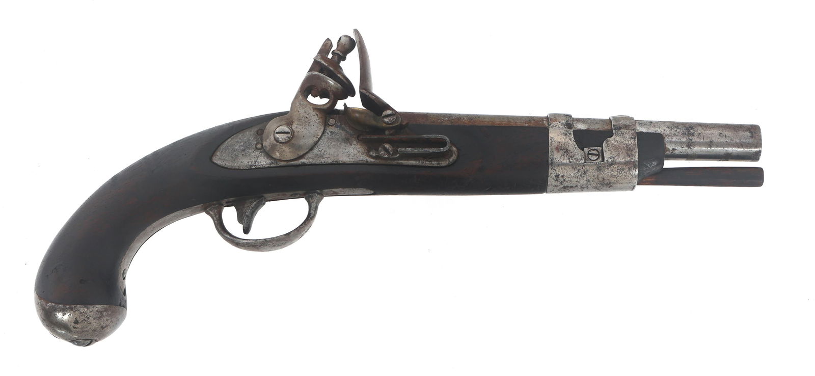 US SIMEON NORTH MODEL 1816 54 CAL FLINTLOCK PISTOL (1 of 13)