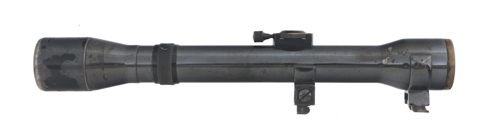 GERARD LANDLICHT 4 1/2x RIFLE SCOPE: GERARD LANDLICHT 4 1/2x RIFLE SCOPE Gerard Landlicht 23 4 1/2x rifle scope. Turret base numbered 55677. Size / Gauge: 4 1/2x Note: Shipping & Payment Shipping: In-house shipping is available. We remai