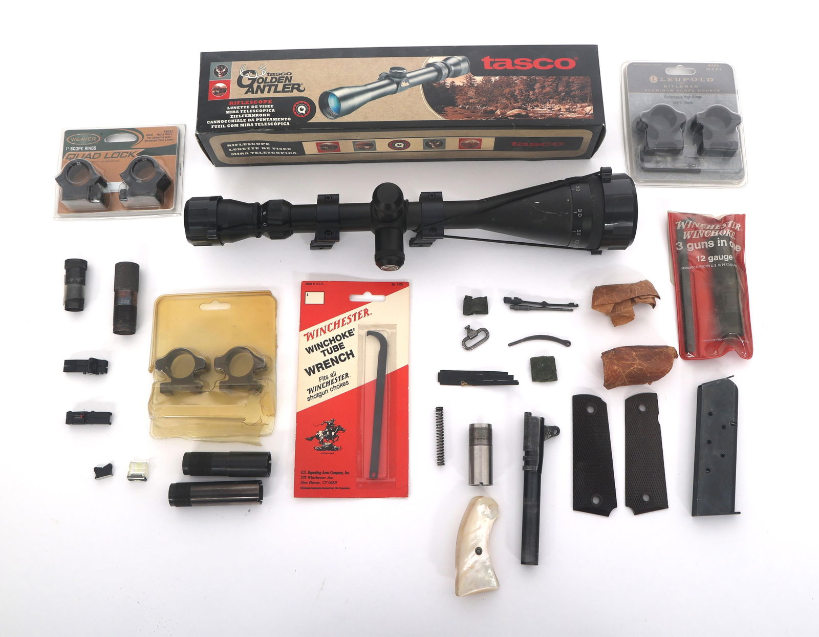 RIFLE SCOPE, CHOKE TUBES, & SMALL FIREARMS PARTS (1 of 5)