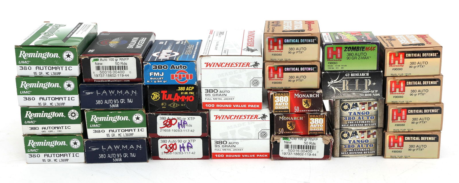 380 ACP CALIBER HANDGUN AMMUNITION - 25 LBS TGW (1 of 3)