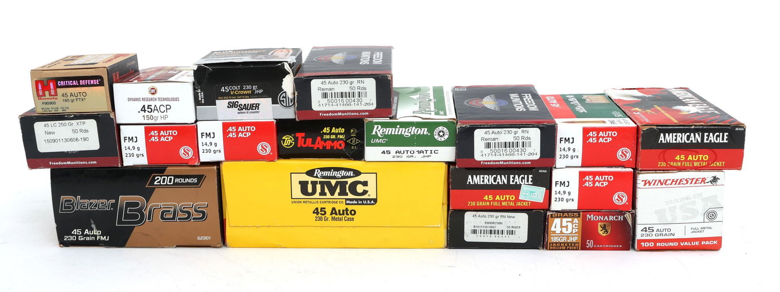 45 ACP CALIBER HANDGUN AMMUNITION - 60 LBS TGW (1 of 3)