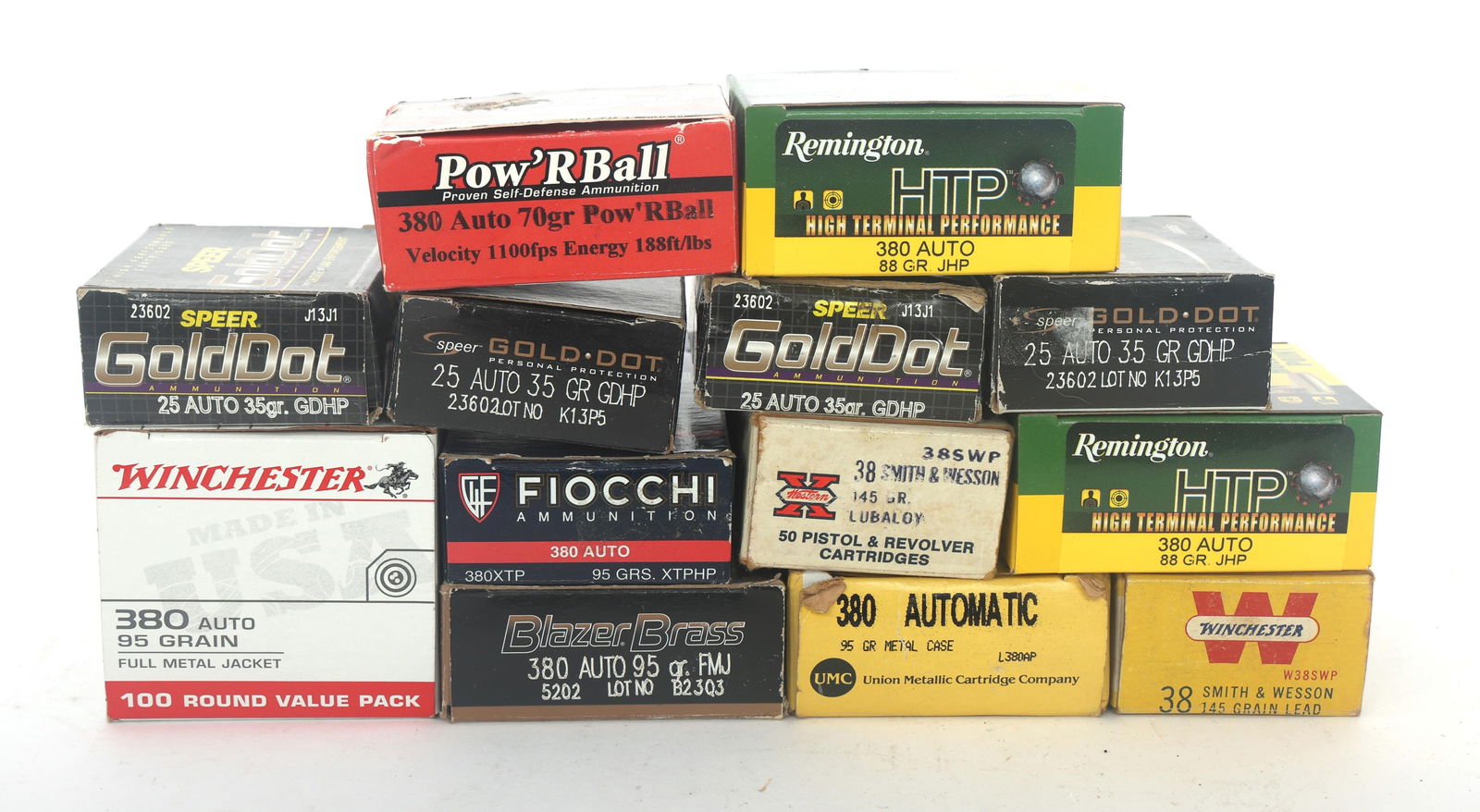 380, 25, & 38 CAL PISTOL AMMUNITION - 8 POUNDS TGW (1 of 3)