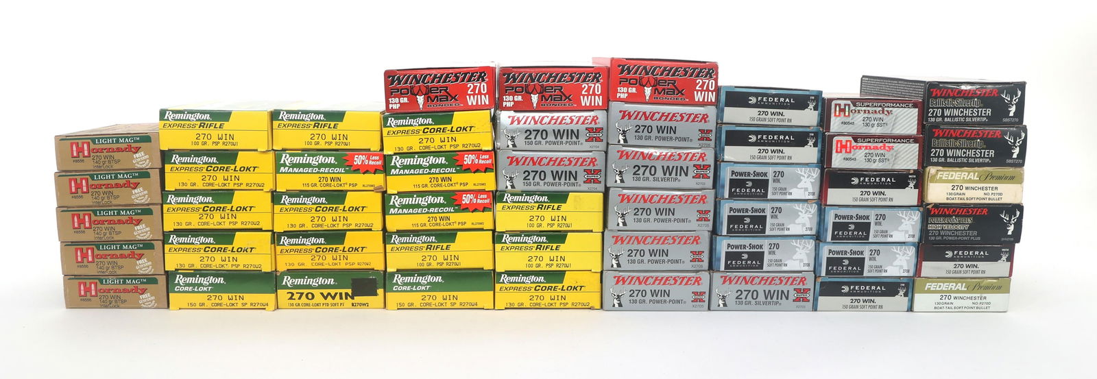 270 WIN CALIBER RIFLE AMMUNITION - 60 POUNDS TGW (1 of 4)