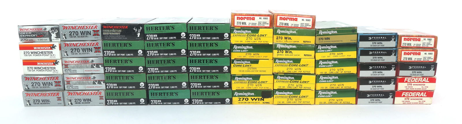 270 WIN CALIBER RIFLE AMMUNITION - 60 POUNDS TGW (1 of 4)