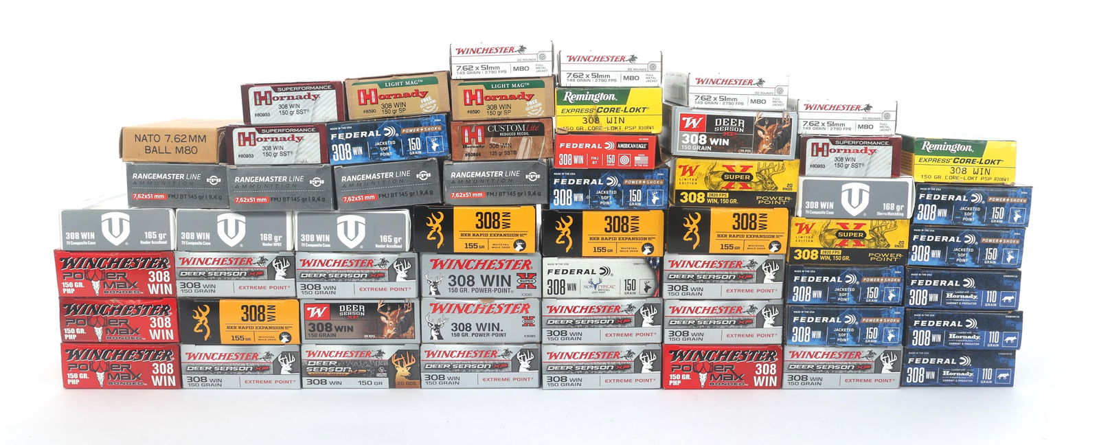 308 WIN CALIBER RIFLE AMMUNITION - 60 POUNDS TGW (1 of 4)