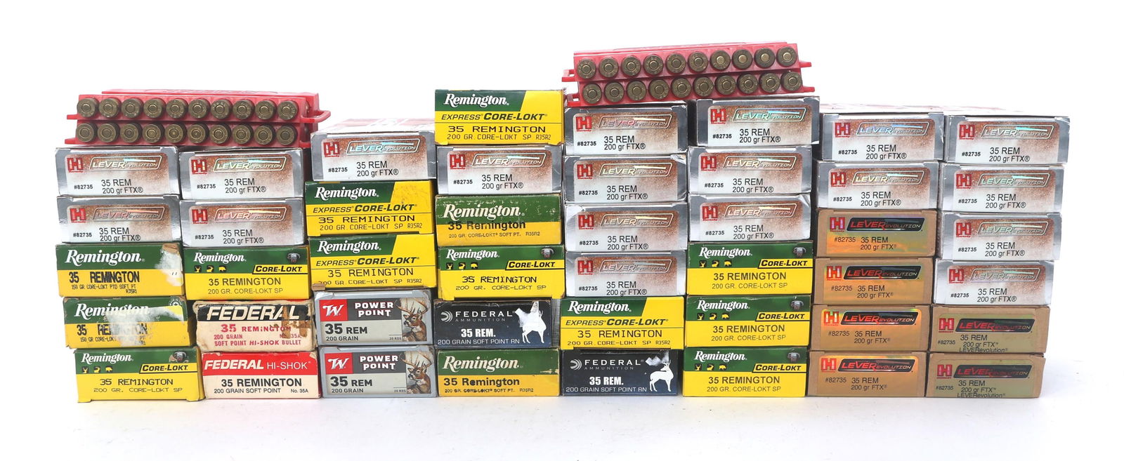 35 REM CALIBER RIFLE AMMUNITION - 55 POUNDS TGW (1 of 4)