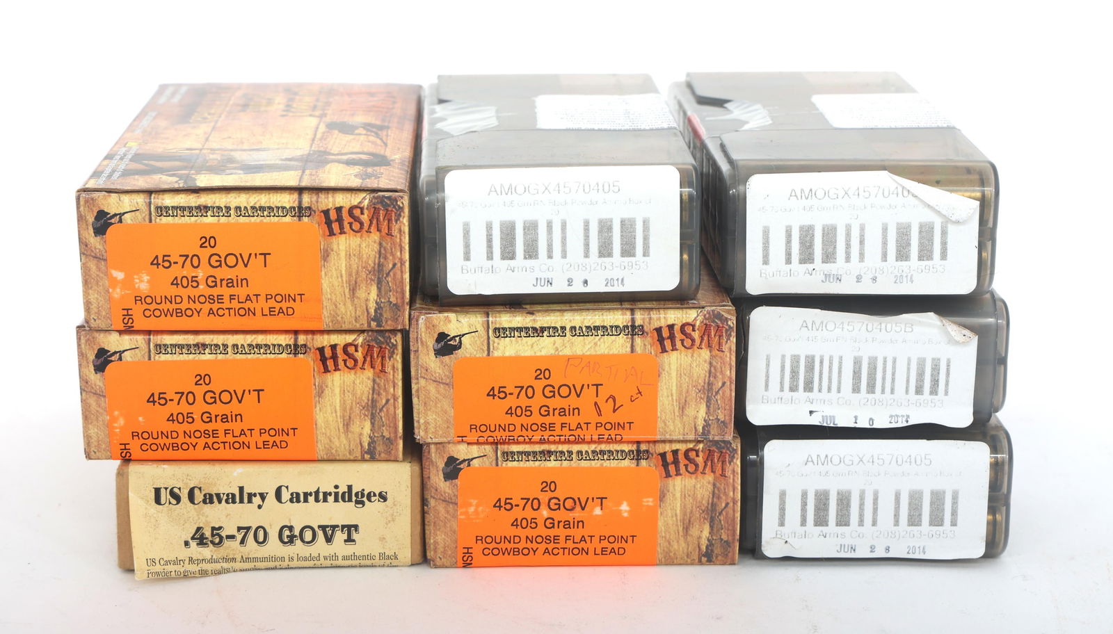 45-70 CALIBER RIFLE AMMUNITION - 180 ROUNDS: 45-70 CALIBER RIFLE AMMUNITION - 180 ROUNDS 180 Rounds of .45-70 caliber rifle ammunition. Boxes may be open and partial. Weight includes packaging. Caliber / Gauge: 45-70 Weight: 17 pounds Note: Ship