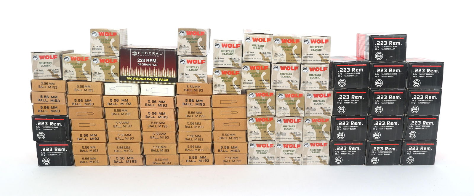 223 AND 5.56mm RIFLE AMMUNITION - 53 POUNDS TGW (1 of 4)