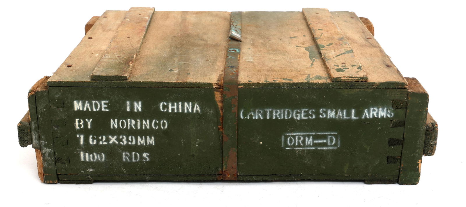 NORINCO 7.62x39mm CALIBER AMMUNITION 1100 ROUNDS: NORINCO 7.62x39mm CALIBER AMMUNITION 1100 ROUNDS 1100 Rounds Chinese Norinco 7.62x39mm caliber rifle ammunition in sealed crate. Caliber / Gauge: 7.62x39mm Weight: 54 Pounds Note: Shipping & Payment S
