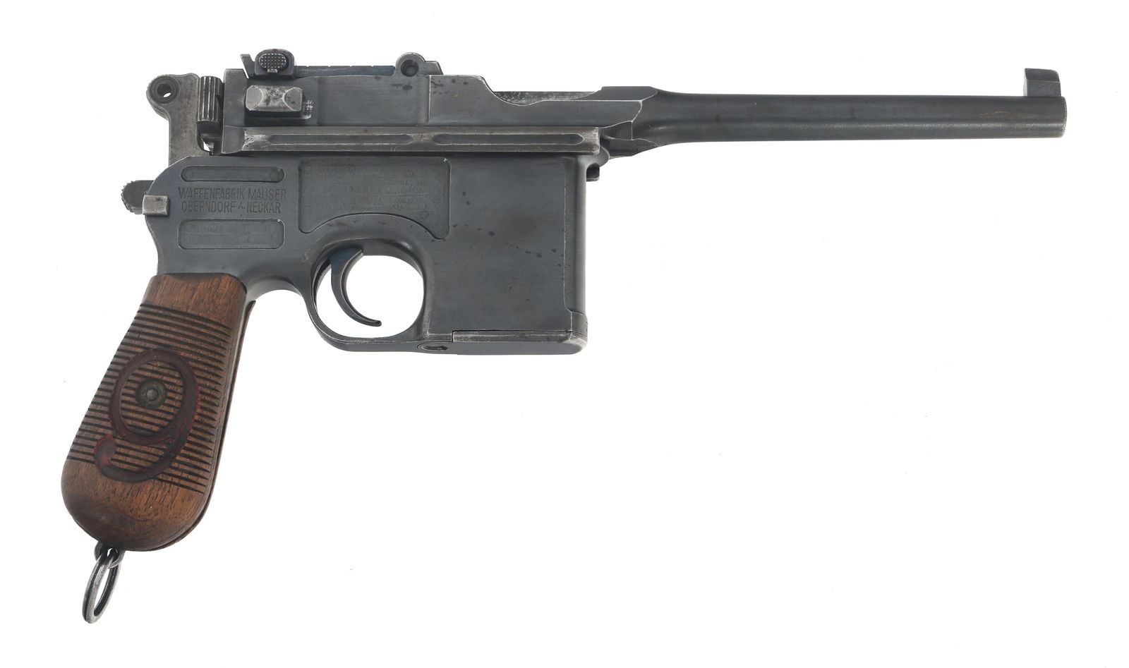 MAUSER MODEL C96 9x19mm CALIBER BROOMHANDLE PISTOL (1 of 13)