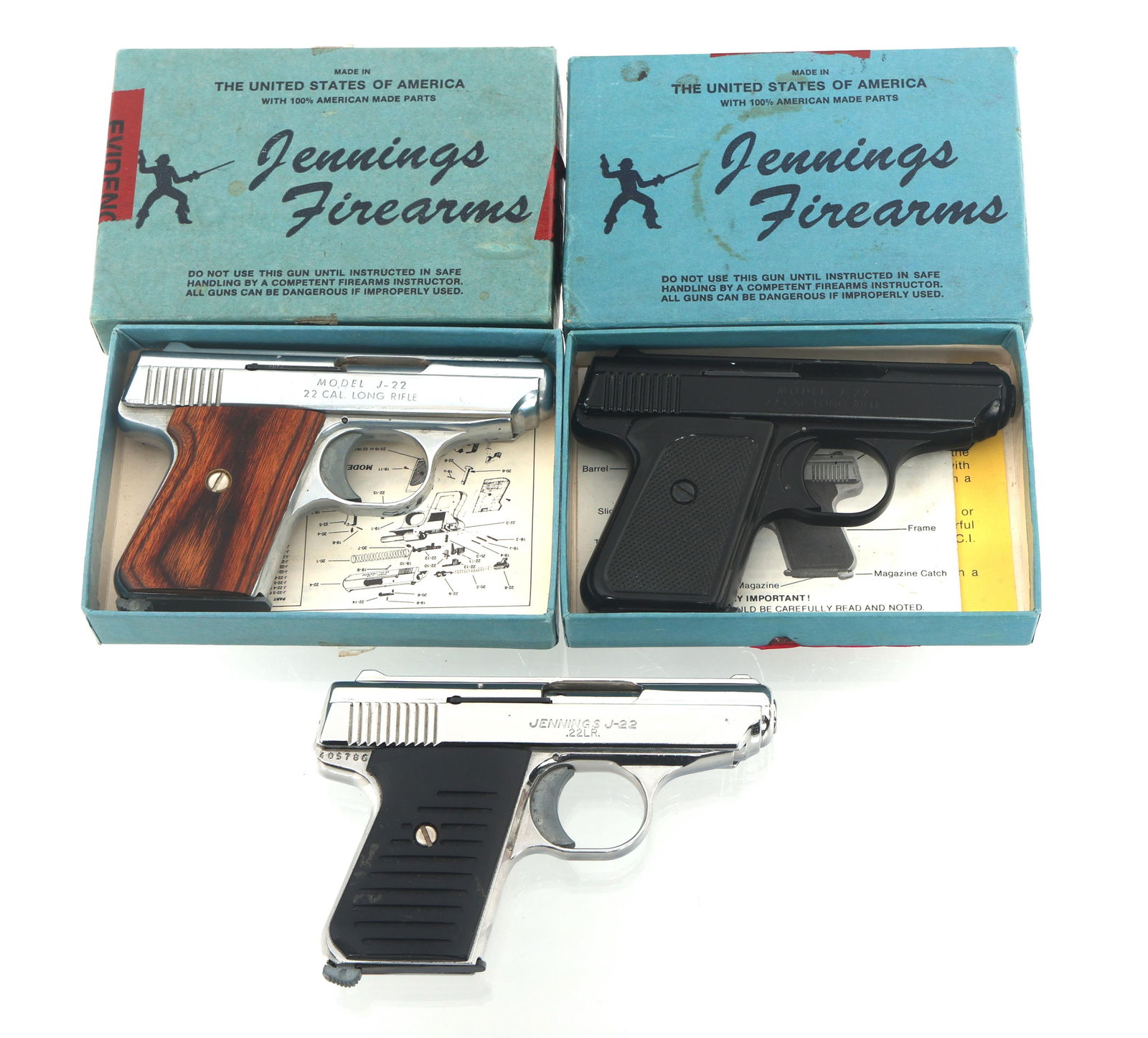 JENNINGS MODEL J-22 .22 CALIBER PISTOLS (1 of 8)