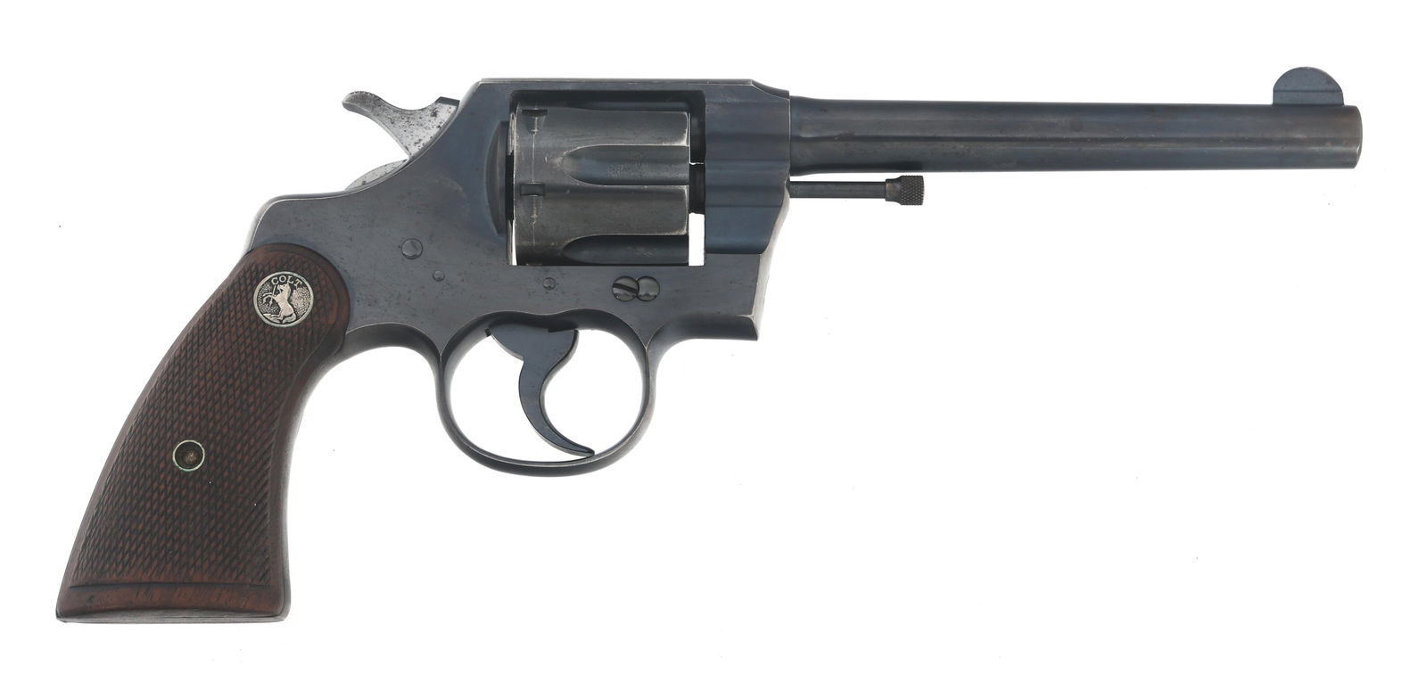1926 COLT ARMY SPECIAL .38 SPL CALIBER REVOLVER: 1926 COLT ARMY SPECIAL .38 SPL CALIBER REVOLVER 1926 Colt Army Special .38 Special caliber double action revolver. Checkered wood Colt grips. Caliber / Gauge 38 Special Barrel Length: 5.75" Serial Num