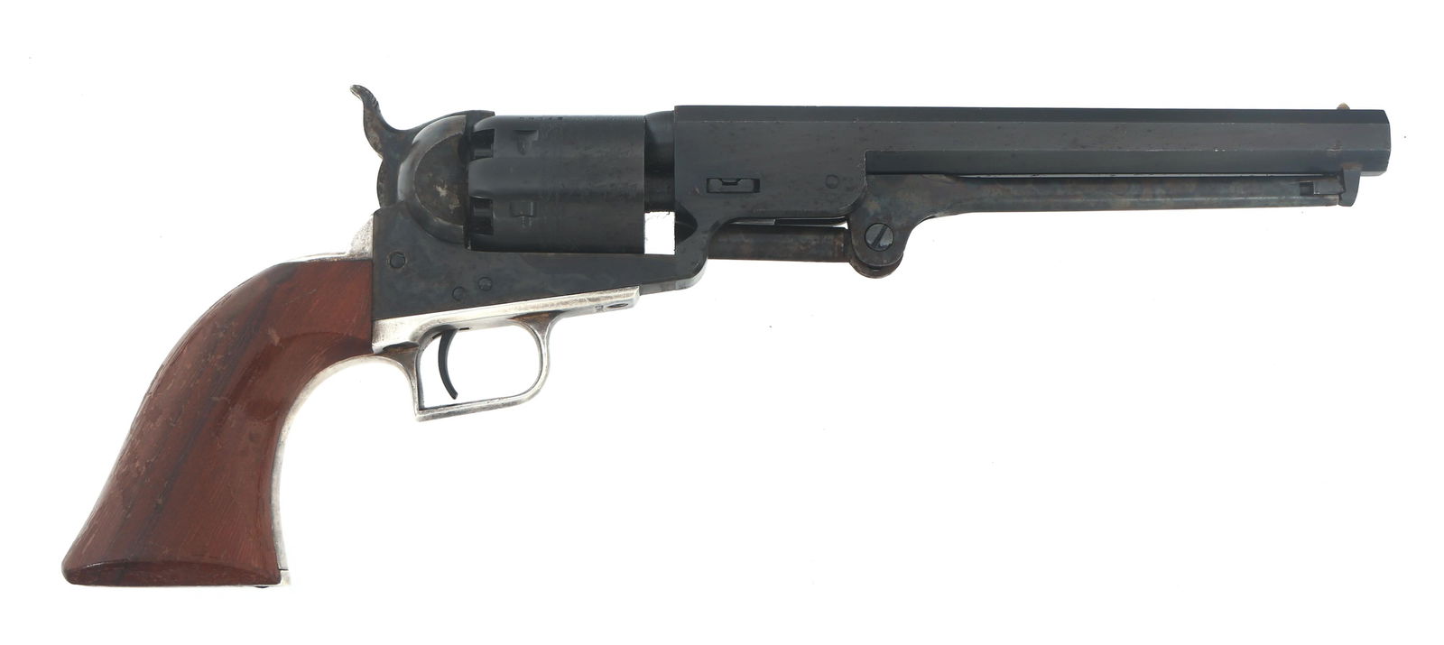 COLT BLACK POWDER SERIES MODEL 1851 NAVY REVOLVER: COLT BLACK POWDER SERIES MODEL 1851 NAVY REVOLVER Colt Black Powder Series Model 1851 Navy .36 caliber percussion revolver. Serial number matches on barrel, frame, trigger guard, back strap, and