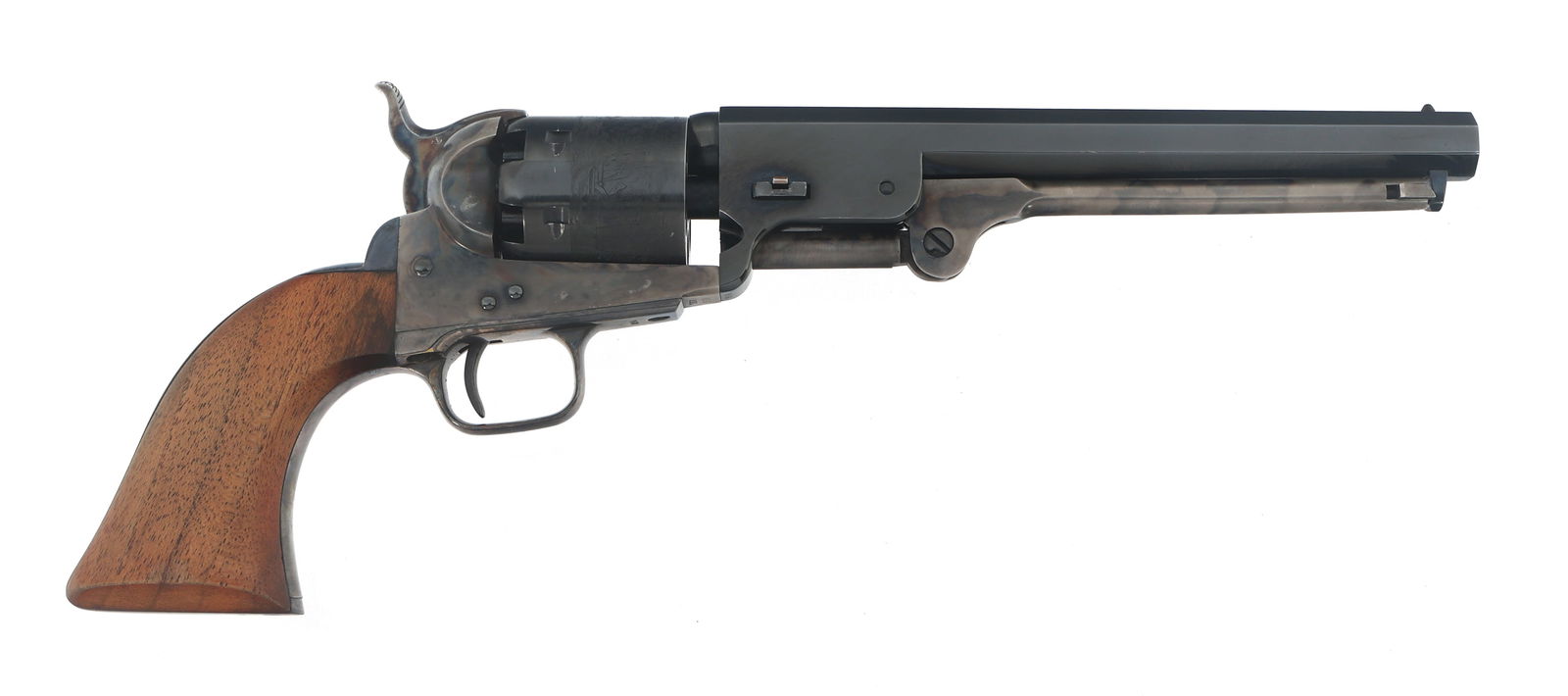 COLT ROBERT E LEE COMMEMORATIVE 1851 NAVY REVOLVER: COLT ROBERT E LEE COMMEMORATIVE 1851 NAVY REVOLVER Colt Robert E. Lee Commemorative Model 1851 Navy .36 caliber single action percussion revolver. Barrel stamped Robert E. Lee Commemorative - Nineteen