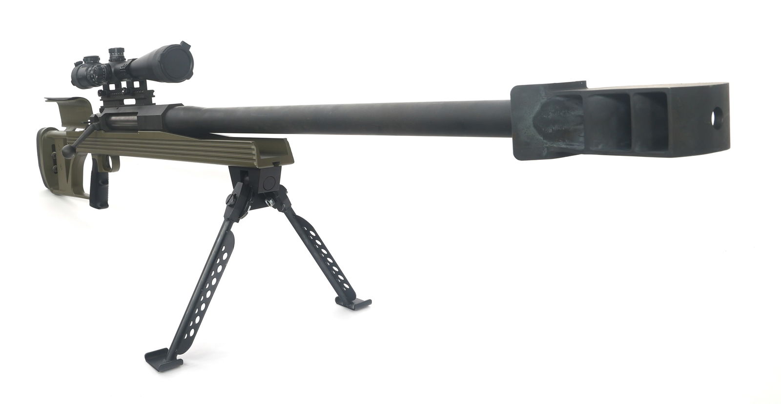 ARMALITE MODEL AR-50 .50 CALIBER BOLT ACTION RIFLE: ARMALITE MODEL AR-50 .50 CALIBER BOLT ACTION RIFLE Armalite Model AR-50 .50 caliber bolt action rifle. Adjustable stock. Bipod. Barska SWAT 6-24x44IR rifle scope. Starlite case. HDX Allen keys.