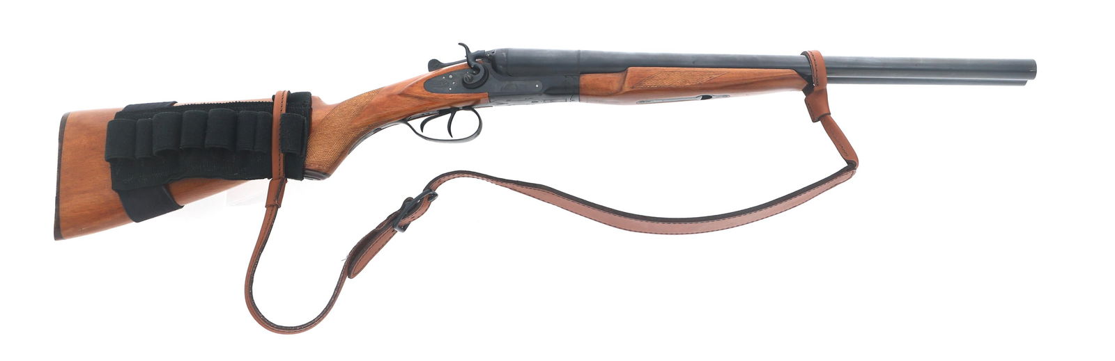 TULA MODEL TOZ-66 12 GAUGE SIDE BY SIDE SHOTGUN: TULA MODEL TOZ-66 12 GAUGE SIDE BY SIDE SHOTGUN Tula Model TOZ-66 12 gauge hammer fired side by side shotgun. 2.75" shells. Both barrels have fixed Full choke. Blued finish. Bead front sight. Leather