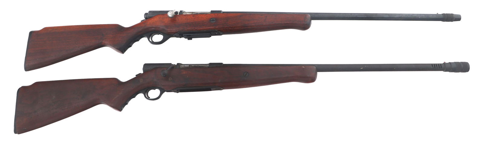 MOSSBERG MODELS 185D & 185KA 20 GAUGE SHOTGUNS: MOSSBERG MODELS 185D & 185KA 20 GAUGE SHOTGUNS Mossberg Models 185D & 185KA 20 gauge shotguns. A) Mossberg Model 185D 20 gauge bolt action shotgun. 2.75" shells. C-Lect choke. Blued finish. Bead front