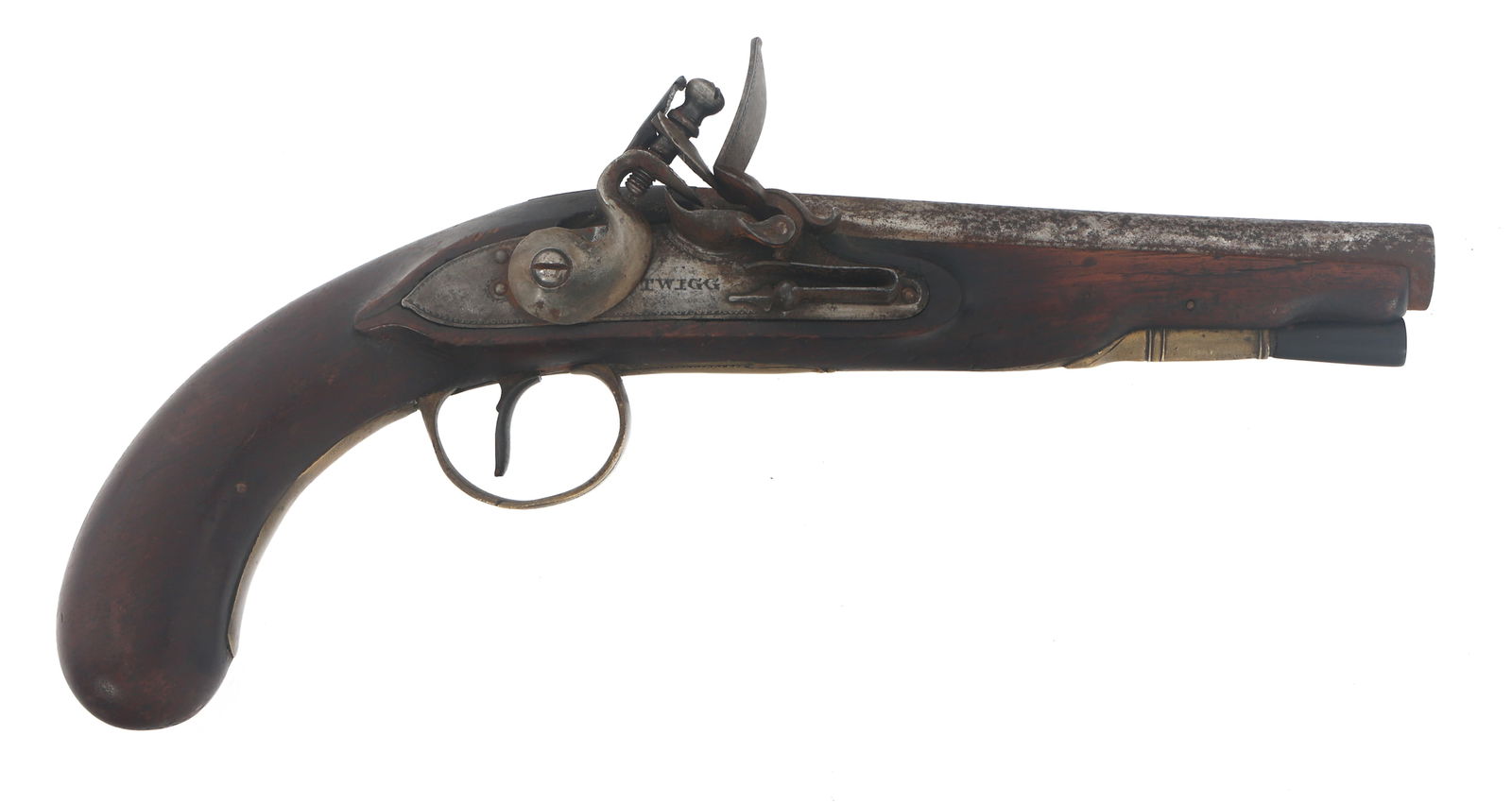JOHN TWIGG LONDON 14.2mm CALIBER FLINTLOCK PISTOL (1 of 12)