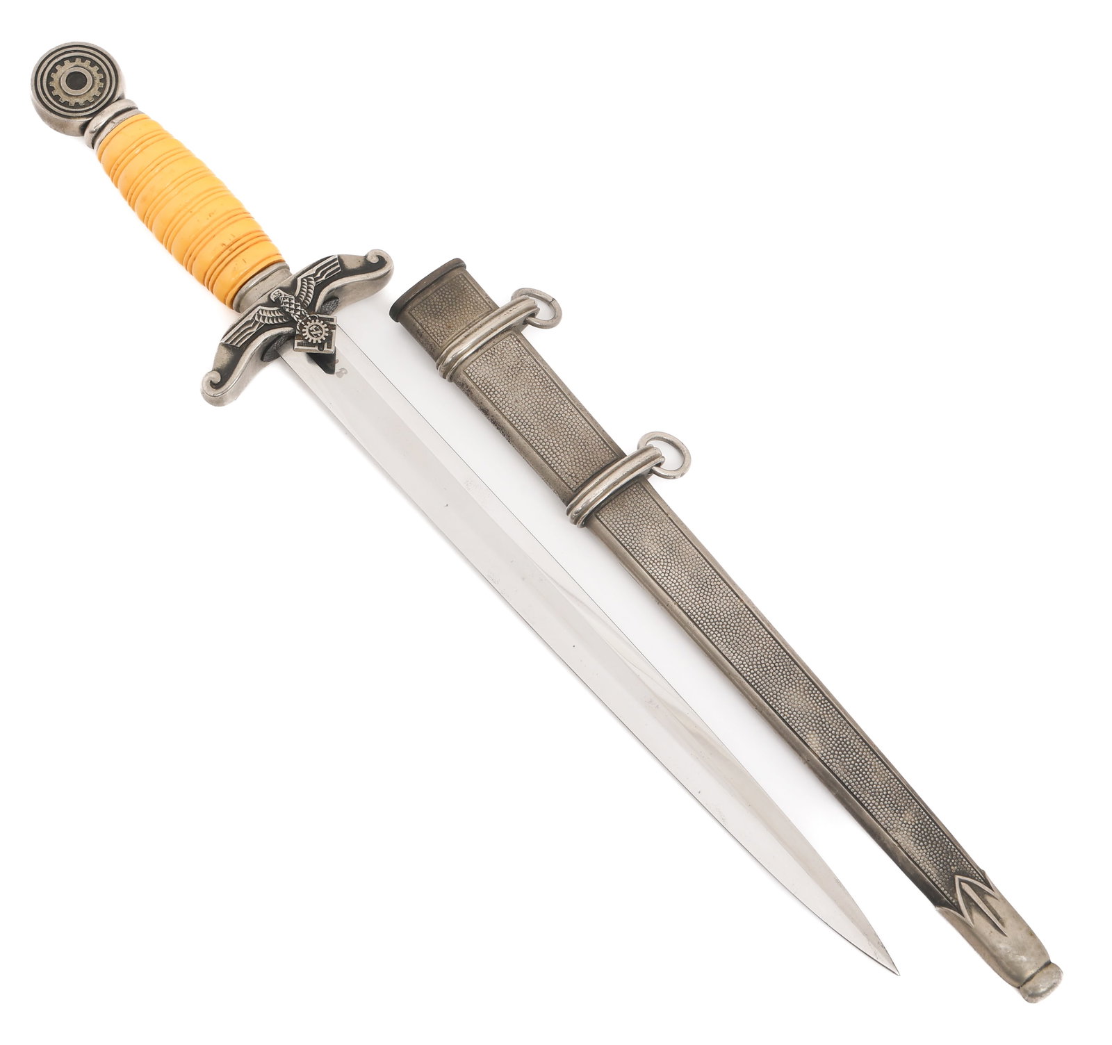 WWII GERMAN TENO OFFICER DRESS DAGGER by EICKHORN (1 of 18)