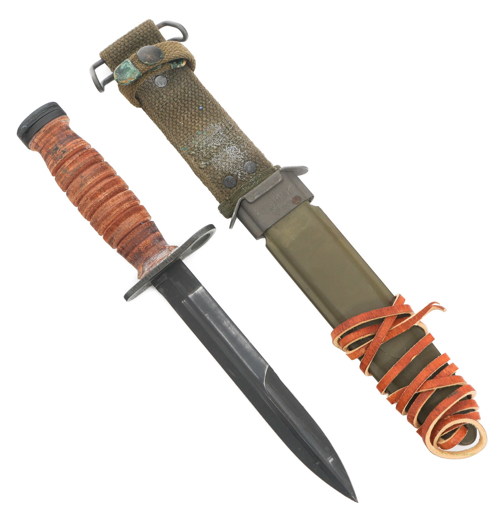 WWII US M4 BAYONET by CAMILLUS WITH SCABBARD (1 of 16)