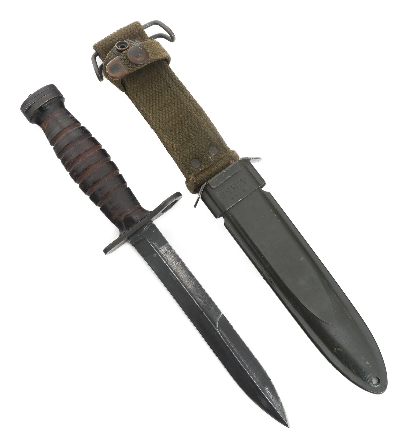 WWII US M4 BAYONET by CAMILLUS WITH SCABBARD (1 of 16)