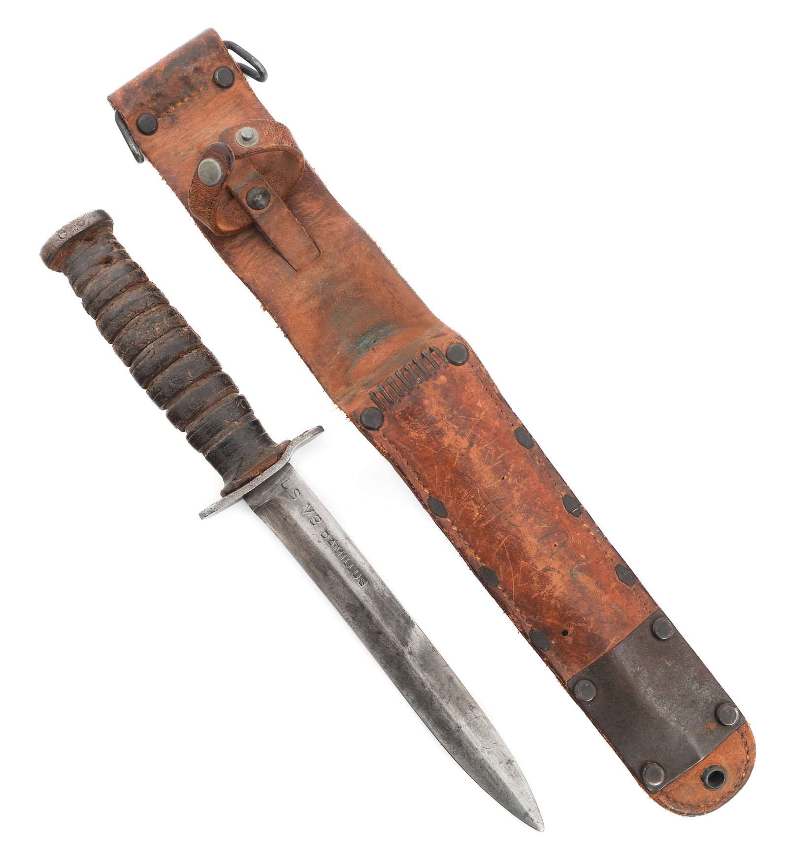 WWII US ARMY M3 FIGHTING KNIFE by CAMILLUS (1 of 18)