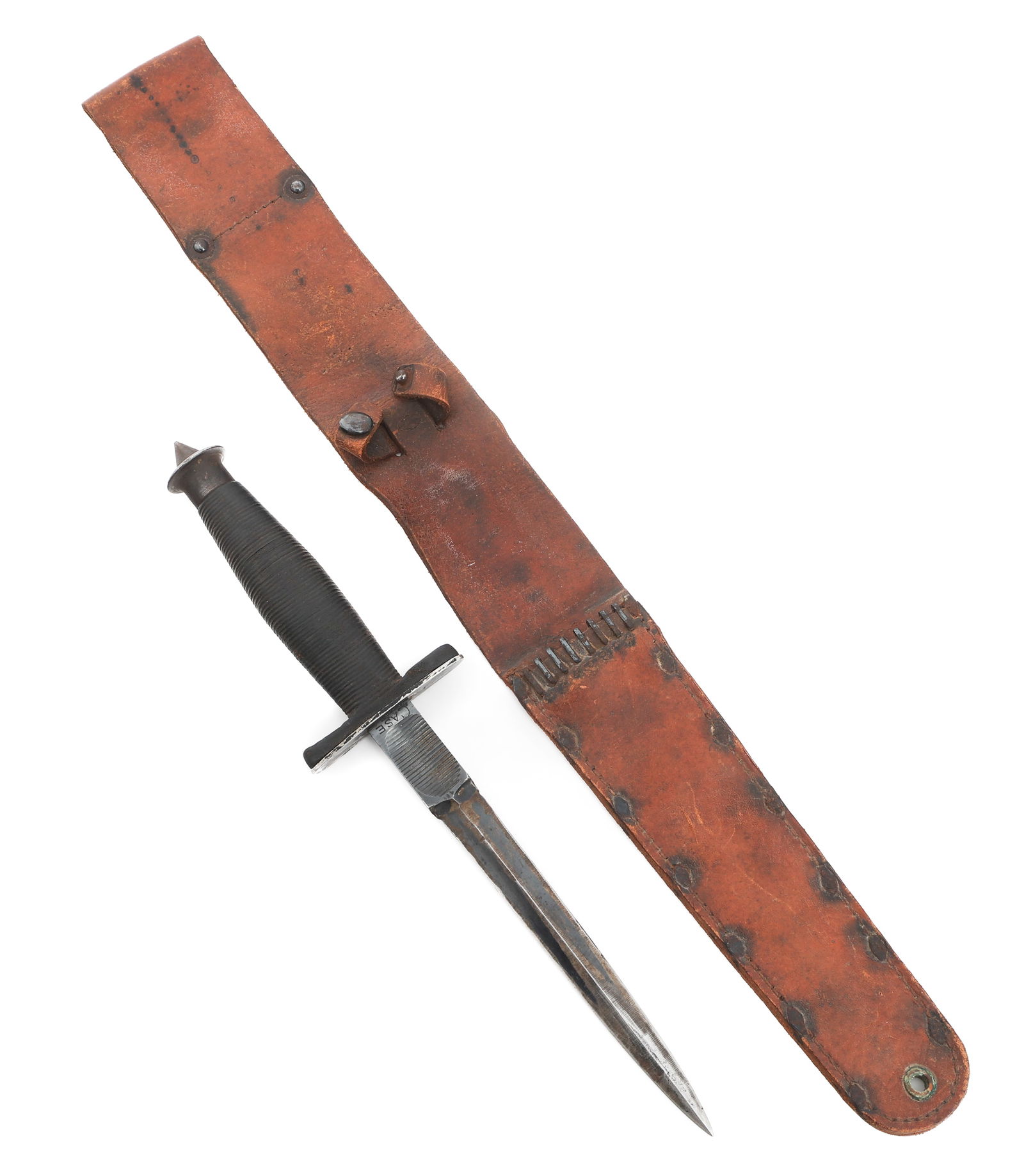 WWII US FSSF NAMED V42 CASE STILETTO COMBAT KNIFE (1 of 17)