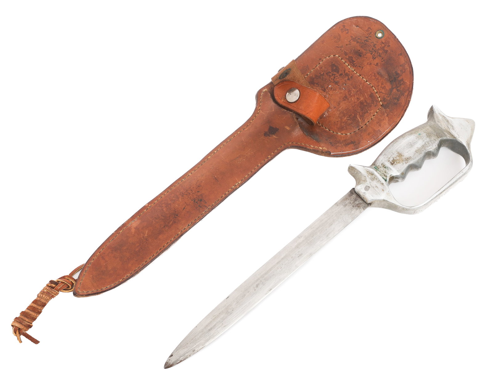 WWII THEATER MADE KNUCKLE DUSTER FIGHTING KNIFE (1 of 16)