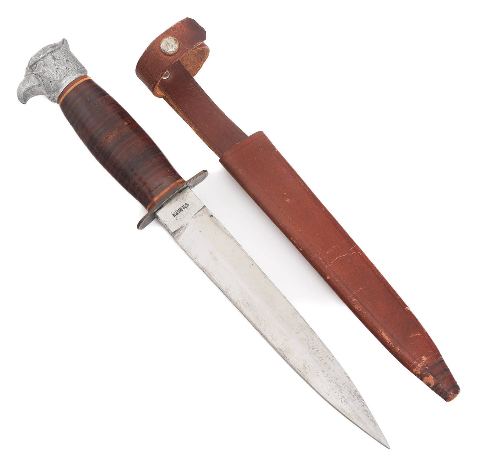 POST WWII GERMAN DAGGER by ARMESO WITH SHEATH (1 of 16)