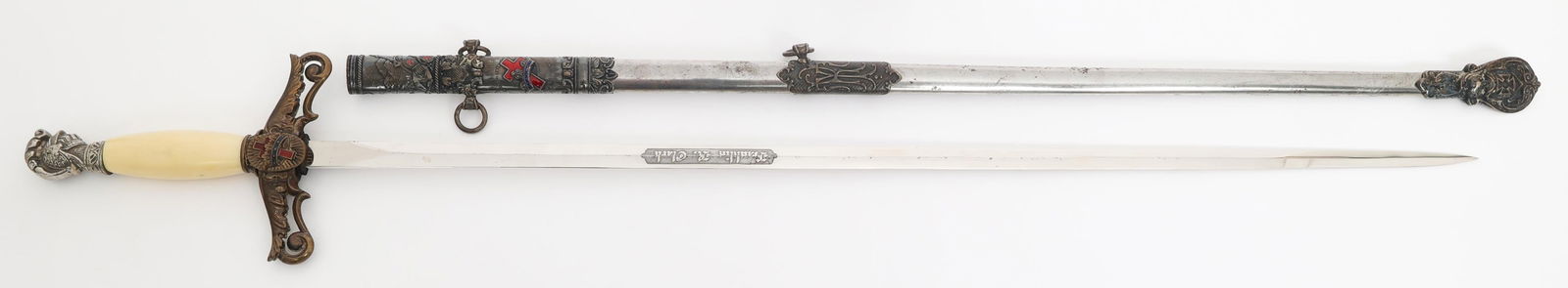 EARLY 20th C. KNIGHTS TEMPLAR NAMED SWORD (1 of 18)