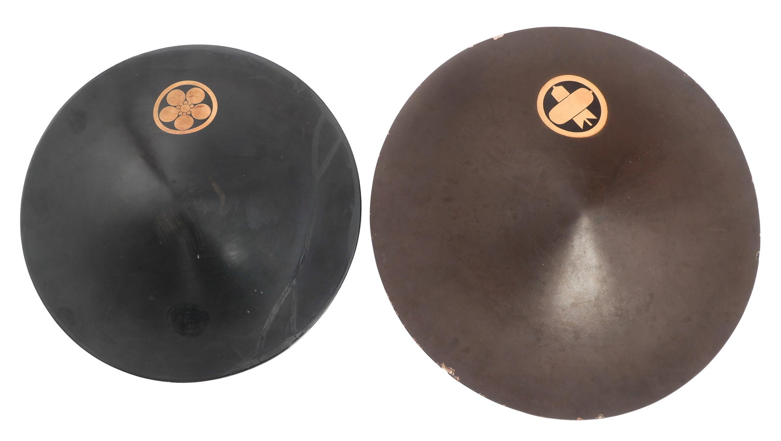 EDO PERIOD MAEDA CLAN JINGASA WAR HATS (1 of 8)