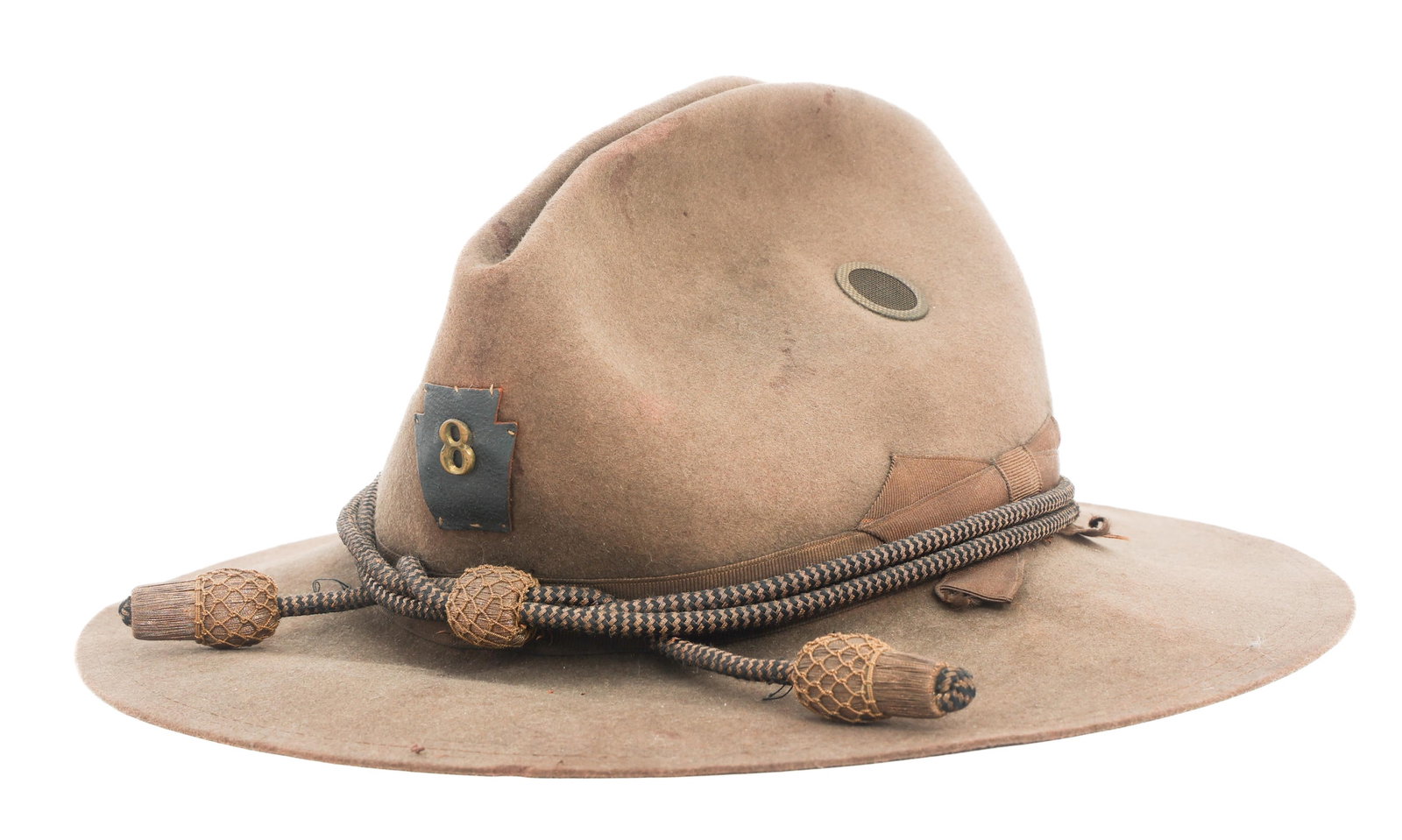 SPAN-AM WAR US ARMY 28th DIV M1899 CAMPAIGN HAT (1 of 11)