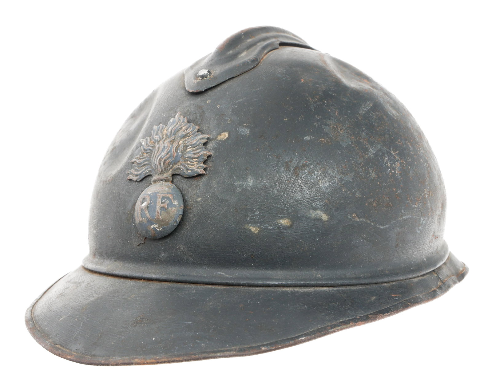 WWI FRENCH INFANTRY M1915 ADRIAN COMBAT HELMET (1 of 12)