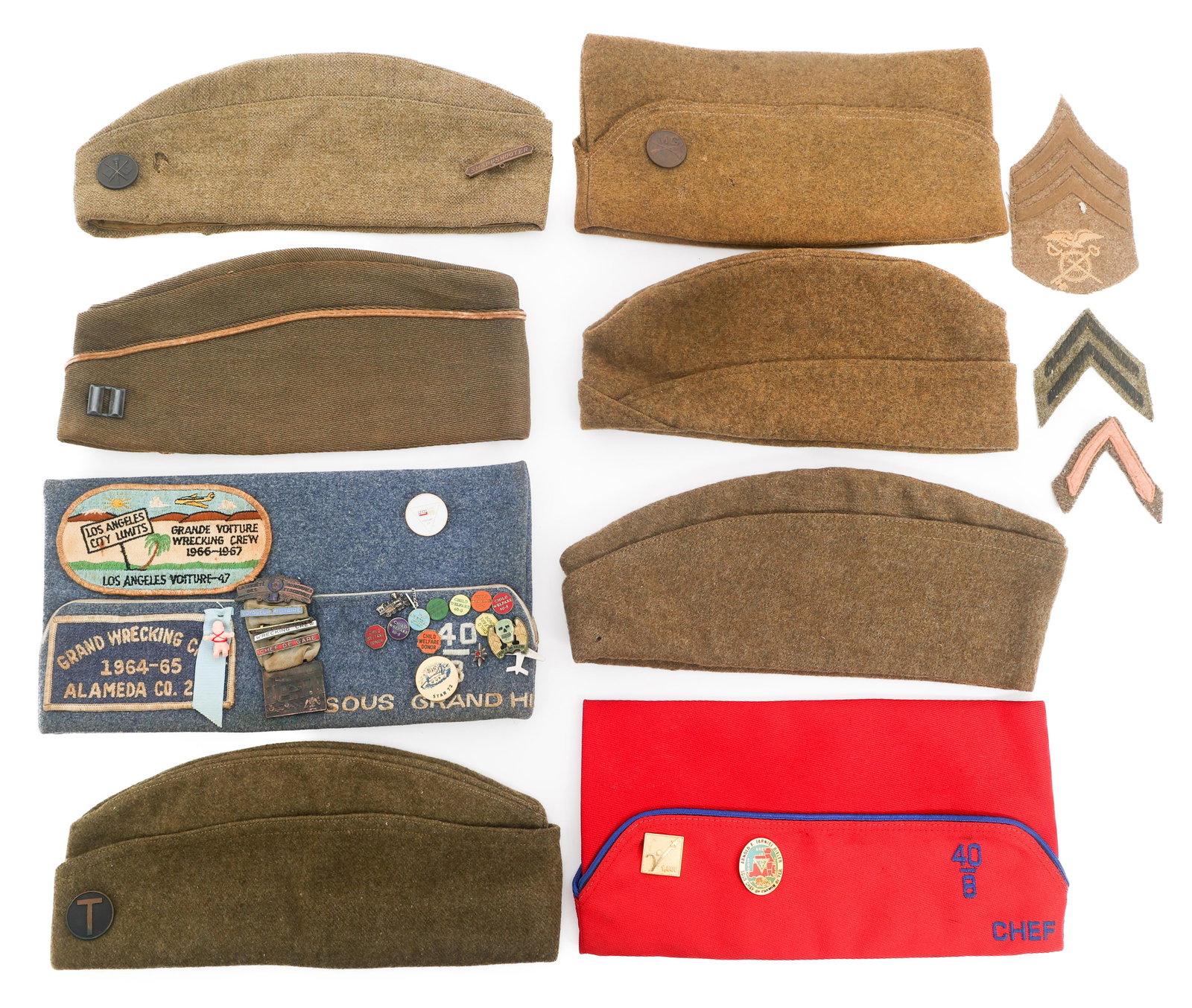 WWI - CURRENT US ARMY GARRISON CAPS & PATCHES (1 of 17)