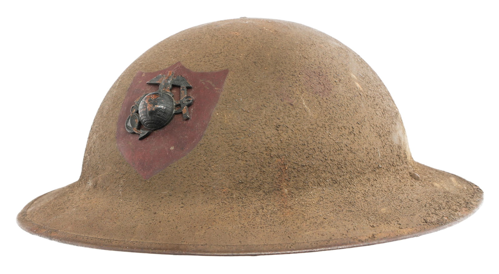 WWI USMC 15th SEPARATE BATTALION M1917 HELMET (1 of 13)
