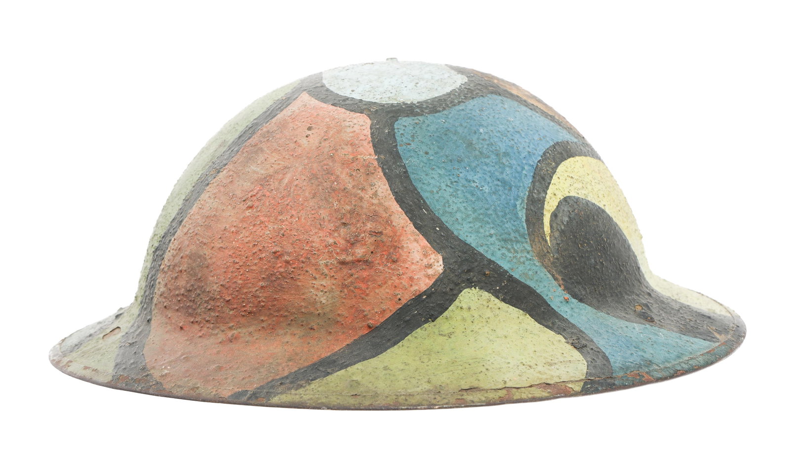 WWI US AEF CAMOUFLAGE MKI COMBAT HELMET (1 of 16)